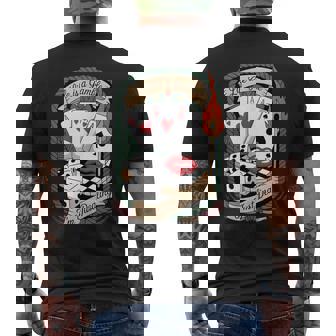 Life Is a Gamble I’m Just Dealing – Vintage Tattoo Style Tank Top Men's Back Print T-Shirt | Mazezy