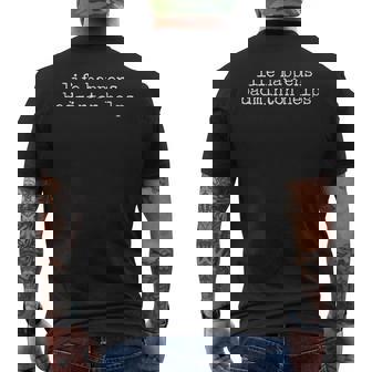 Life Happens Badminton Lover Men's Back Print T-Shirt | Mazezy