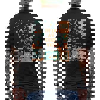 The Life Of Science Teacher Chemistry Biology Physics Teach Men's Back Print T-Shirt | Mazezy