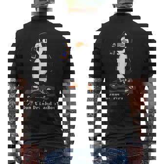 Linux Tux Penguinudo Rm Rf Pc Nerd Computer Freak Hacker メンズTシャツ バックプリント - Kawaiitshirt