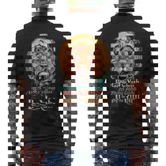 Lion Blessed By Yahuah Loved By Yahusha Led Ruach Men's T-shirt Back Print - Monsterry