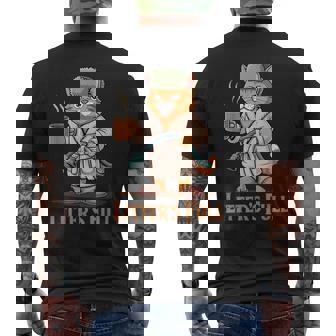 Litter’S Full Cat Parody Cat Men's T-shirt Back Print | Mazezy