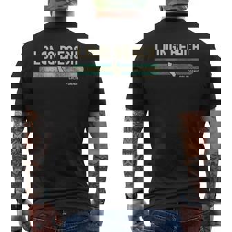 Long Beach Ca メンズTシャツ バックプリント - Kawaiitshirt