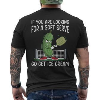 If You Are Looking Soft Serve Go Get Some Ice Cream Men's T-shirt Back Print - Thegiftio UK