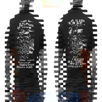 Get In Loser We'Re Going Dumpster Diving Humor Men's Back Print T-Shirt | Mazezy