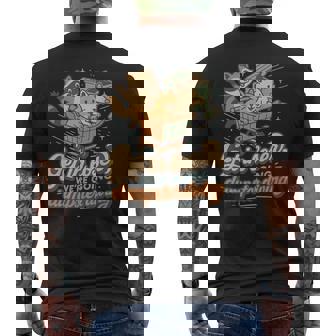 Get In Loser We'Re Going Dumpster Diving Raccoon Possum Cat Men's Back Print T-Shirt | Mazezy