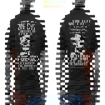 Louisiana Catahoula Leopard Dog Lover Louisiana State Dog Men's Back Print T-Shirt | Mazezy