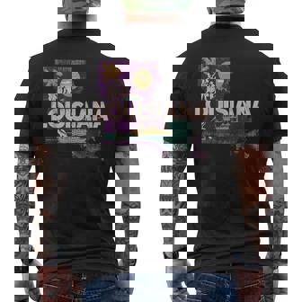 Louisiana State Of Louisiana Retro Louisiana Men's T-shirt Back Print | Mazezy