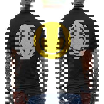 Love The 90年代レトロビンテージヘッドホン スマイルグランジミュージックdj メンズTシャツ バックプリント - Kawaiitshirt