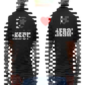 I Love Abersoch For Holidays Water Sport Sailing Wales Cymru Tank Top Men's Back Print T-Shirt | Mazezy