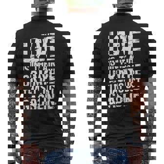 Love In The Air Or Its Gasoline Garage Dad Mechanic Car Men's Back Print T-Shirt | Mazezy