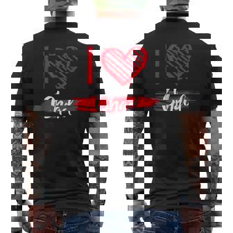 I Love Chad I Heart Chad T-Shirt Men's Back Print T-Shirt | Mazezy