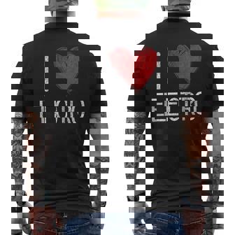 I Love Electro Techno Musique Électronique Coolieilli T-shirt imprimé au dos - Cadeauxyz