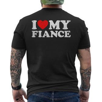 I Love My Fiance Damen Kleidungerlobtererlobung T-Shirt mit Rückendruck - Geschenkecke