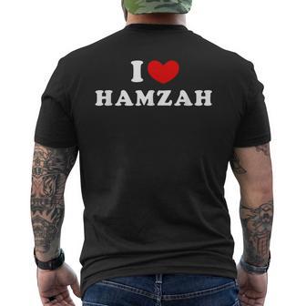 I Love Hamzah I Heart Hamzah Men's T-shirt Back Print - Thegiftio UK