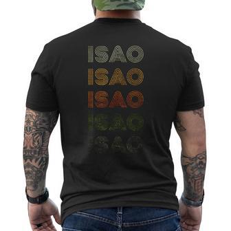 Love Heart Isao グランジ ヴィンテージスタイル ブラック イサオ メンズTシャツ バックプリント - Kawaiitshirt