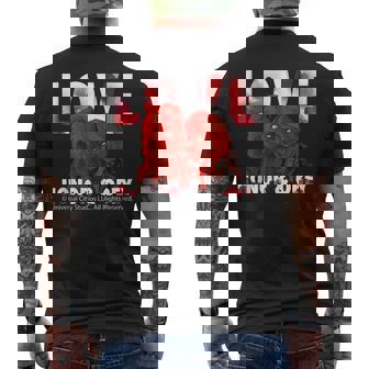 Love Honor And Obey Horror Couple Valentine Tank Top Men's Back Print T-Shirt | Mazezy