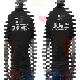 I Love Julie 私は愛する Julie メンズTシャツ バックプリント - Kawaiitshirt