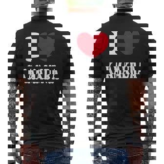 I Love Kamakura 鎌倉が大好き メンズTシャツ バックプリント - Kawaiitshirt