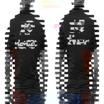 I Love Korea I Heart Korea 韓国 メンズTシャツ バックプリント - Kawaiitshirt