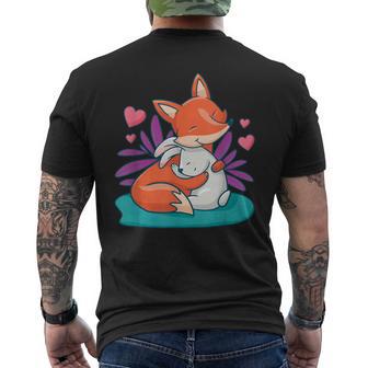 Love Lapin Renard Lapin Pâques T-shirt imprimé au dos - Cadeauxyz