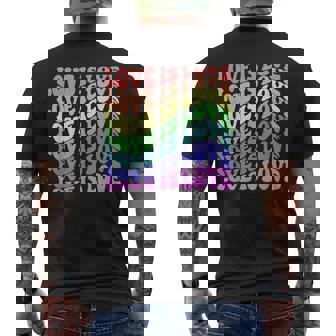 Love Is Love LGBTQ Gay Pride Awareness Queer Lesbian Men's Back Print T-Shirt | Mazezy