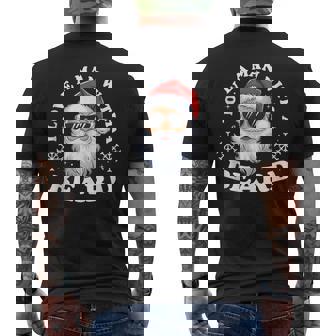 I Love A Man With a Beard Santa Xmas Christmas Tank Top Men's Back Print T-Shirt | Mazezy