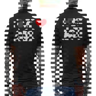 I Love My Aoi 私のあおいが大好き、私のあおいが好き メンズTシャツ バックプリント - Kawaiitshirt