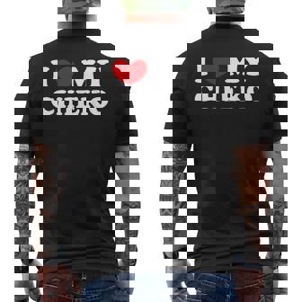 I Love My Chieko 私はチエコを愛しています メンズTシャツ バックプリント - Kawaiitshirt