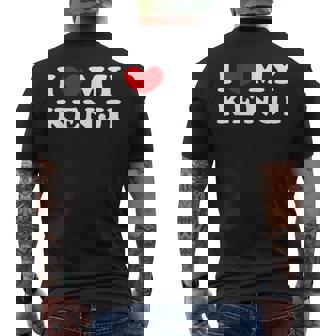 I Love My Kenji アイ・ラブ・マイ・マイ・ケンジ、アイ・ハート・マイ・ケンジ メンズTシャツ バックプリント - Kawaiitshirt