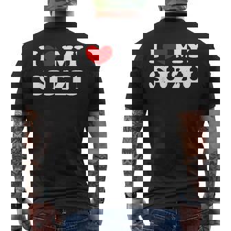 I Love Myuzu すずちゃん大好き メンズTシャツ バックプリント - Kawaiitshirt