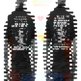 We Love Our Patients Snow Much Nurse Doctor Christmas Men's Back Print T-Shirt | Mazezy