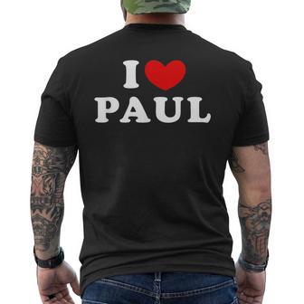 I Love Paul I Love Paul Men's T-shirt Back Print - Thegiftio UK