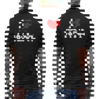 I Love Rena 私は愛する Rena メンズTシャツ バックプリント - Kawaiitshirt