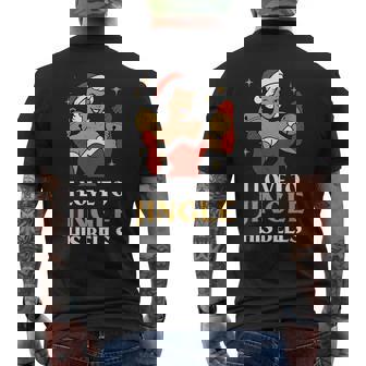 I Love To Stuff Her Stocking I Love To Jingle His Bells Men's T-shirt Back Print - Monsterry