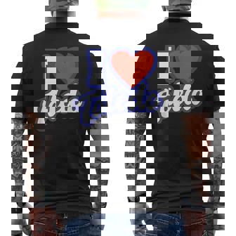 I Love Toledo Ohio Men's Back Print T-Shirt | Mazezy