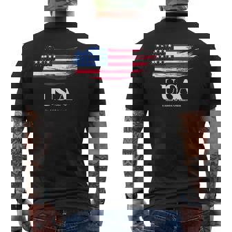 I Love Usa Cool Unitedtates Of America Flag T Usa メンズTシャツ バックプリント - Kawaiitshirt