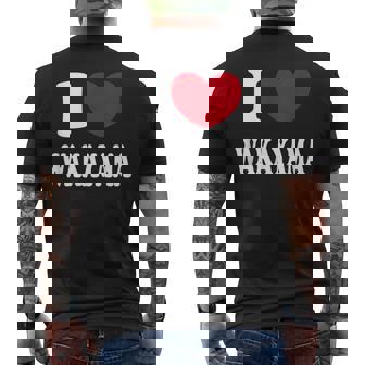 I Love Wakayama 和歌山が大好きです メンズTシャツ バックプリント - Kawaiitshirt