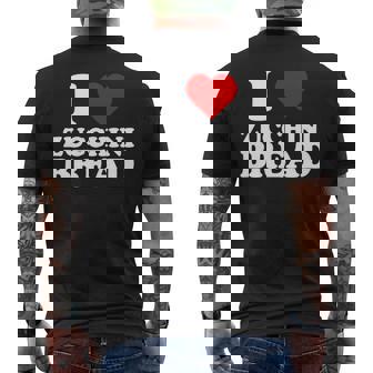 I Love Zucchini Bread Recipes From The Heart Healthy Dessert Men's Back Print T-Shirt | Mazezy