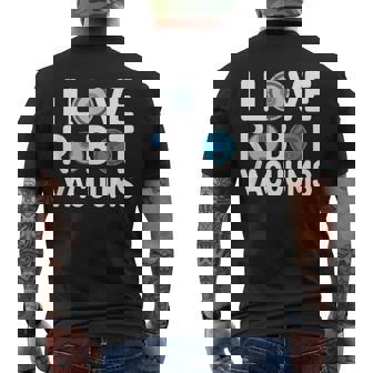 I Love ロボット掃除機 ロボット・フーバー ロボット・フーバー メンズTシャツ バックプリント - Kawaiitshirt