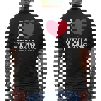 I Loveienna ウィーンが大好き メンズTシャツ バックプリント - Kawaiitshirt