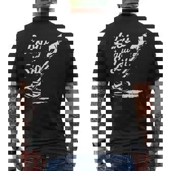 Low And Slow Treasure Hunt Metal Detecting Men's Back Print T-Shirt | Mazezy