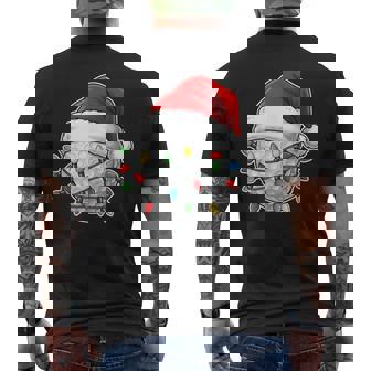 Luces De Árbol De Pelota De Golf De Navidad Para Golfista Lindo Y Divertido Papá Noel Camiseta Hombre Estampado Espalda - Regaloses