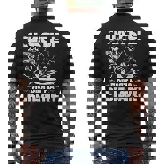 Luck Catches You Fishing Russians Fishing Fish Russia Men's Back Print T-Shirt | Mazezy