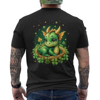 Lucky Dragon St Patrick’S Day Fantasy Men's T-shirt Back Print - Thegiftio UK