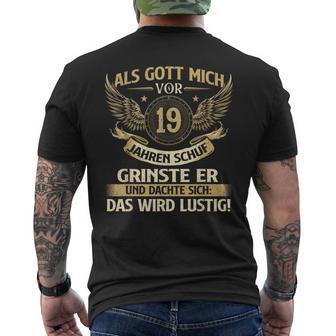 Lustig Als Gott Michor 19 Jahrenchuf Geburtstag Birthday T-Shirt mit Rückendruck - Geschenkecke