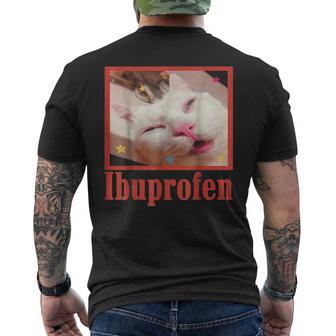 Lustige Ibuprofen-Katze Lustige Katze Meme Damen Herren Kinder T-Shirt mit Rückendruck - Geschenkecke