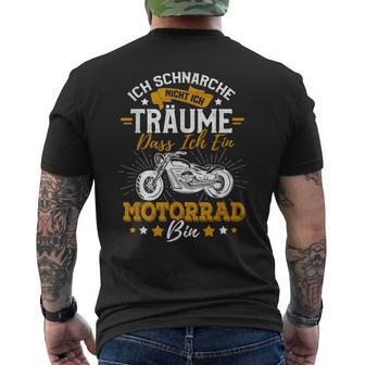 Lustige Motorrad Ichchnarche Nicht Ich Bin Ein Motorrad T-Shirt mit Rückendruck - Geschenkecke