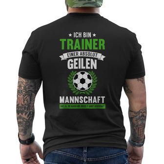 Lustiges Fussball Coach Fussballclub Trainer Geschenk T-Shirt mit Rückendruck - Geschenkecke