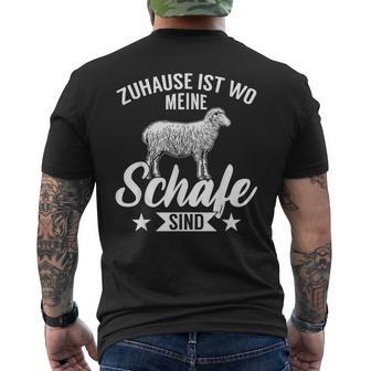 Lustiges Landwirt Zuhause Ist Wo Meinechafeind T-Shirt mit Rückendruck - Seseable